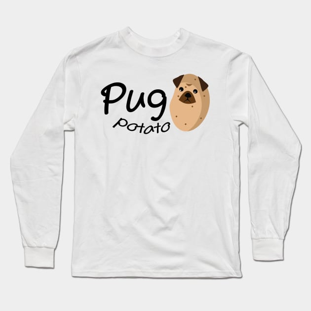 Pugs Funny Gift Love Dog Long Sleeve T-Shirt by macshoptee